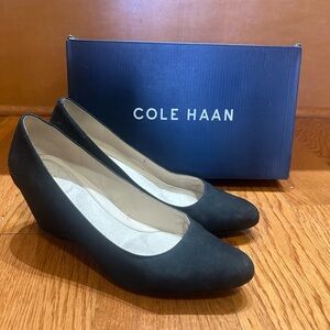 Cole Haan Women's Classic Black Wedges